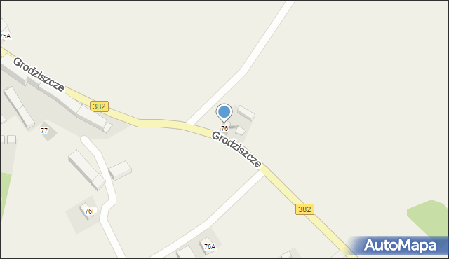 Grodziszcze, Grodziszcze, 76, mapa Grodziszcze