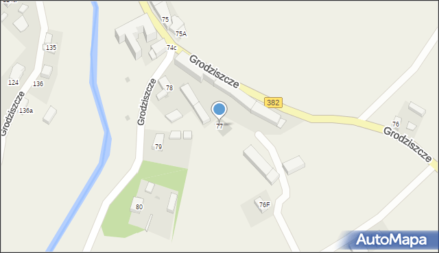 Grodziszcze, Grodziszcze, 77, mapa Grodziszcze