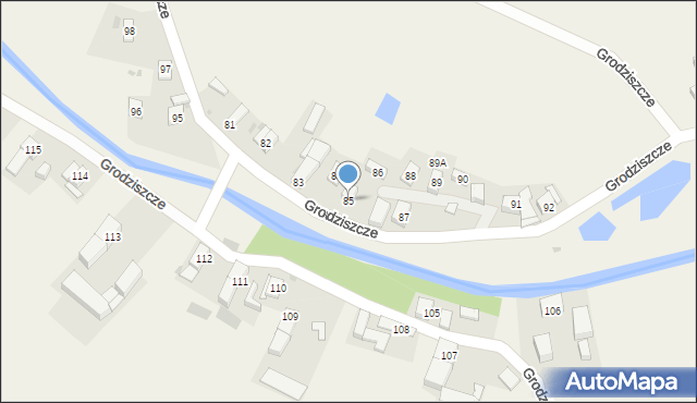 Grodziszcze, Grodziszcze, 85, mapa Grodziszcze