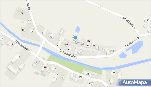 Grodziszcze, Grodziszcze, 86, mapa Grodziszcze