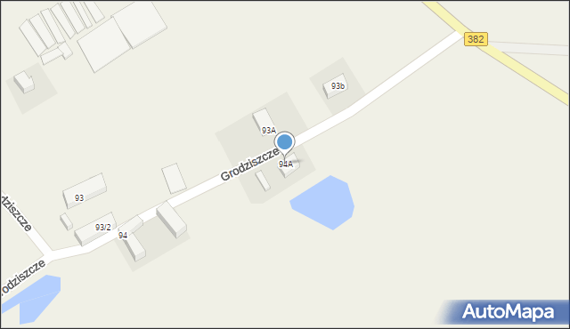 Grodziszcze, Grodziszcze, 94A, mapa Grodziszcze