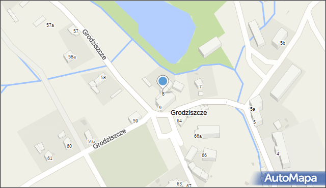 Grodziszcze, Grodziszcze, 8, mapa Grodziszcze