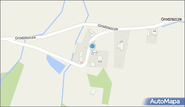 Grodziszcze, Grodziszcze, 12, mapa Grodziszcze