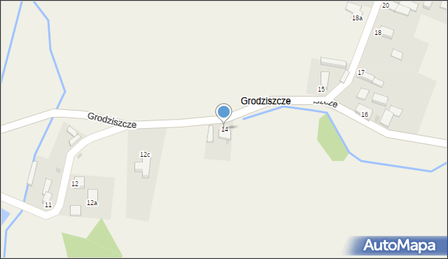 Grodziszcze, Grodziszcze, 14, mapa Grodziszcze