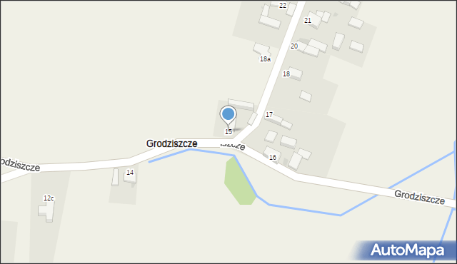 Grodziszcze, Grodziszcze, 15, mapa Grodziszcze