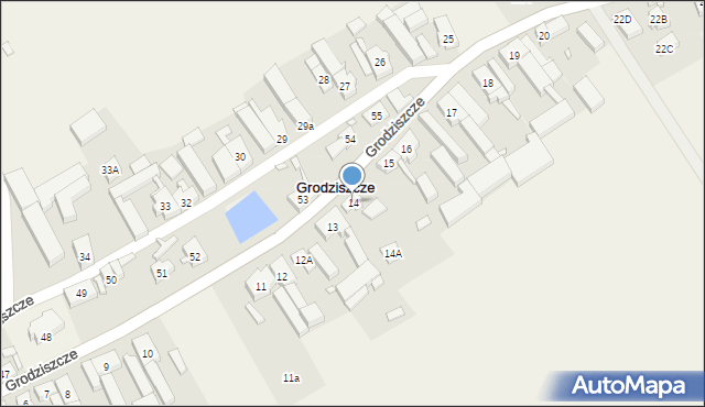 Grodziszcze, Grodziszcze, 14, mapa Grodziszcze