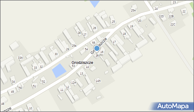 Grodziszcze, Grodziszcze, 15, mapa Grodziszcze