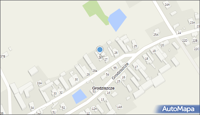 Grodziszcze, Grodziszcze, 28, mapa Grodziszcze