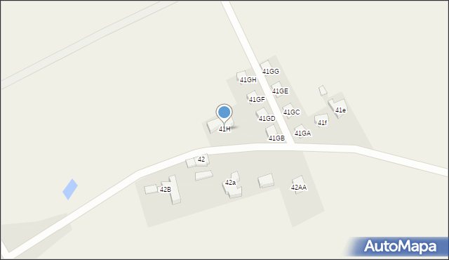 Grodziszcze, Grodziszcze, 41H, mapa Grodziszcze