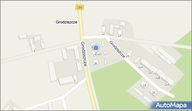 Grodziszcze, Grodziszcze, 17/2, mapa Grodziszcze