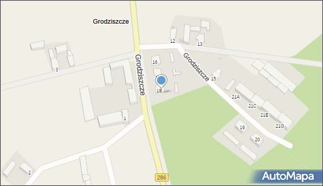 Grodziszcze, Grodziszcze, 18/2, mapa Grodziszcze