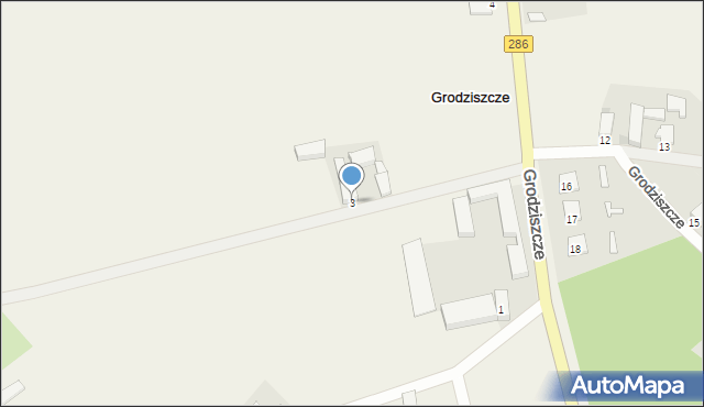 Grodziszcze, Grodziszcze, 3, mapa Grodziszcze