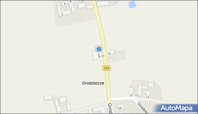 Grodziszcze, Grodziszcze, 4, mapa Grodziszcze