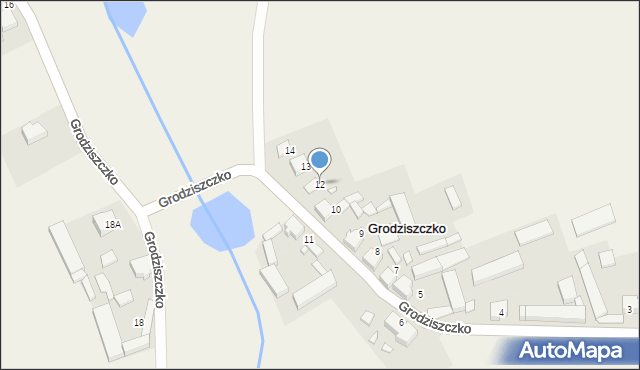 Grodziszczko, Grodziszczko, 12, mapa Grodziszczko