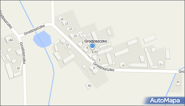 Grodziszczko, Grodziszczko, 7, mapa Grodziszczko