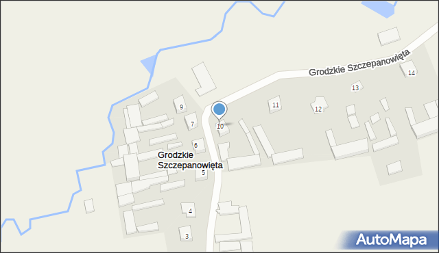 Grodzkie Szczepanowięta, Grodzkie Szczepanowięta, 10, mapa Grodzkie Szczepanowięta