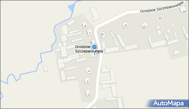 Grodzkie Szczepanowięta, Grodzkie Szczepanowięta, 5, mapa Grodzkie Szczepanowięta