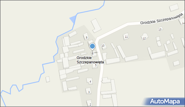 Grodzkie Szczepanowięta, Grodzkie Szczepanowięta, 6, mapa Grodzkie Szczepanowięta