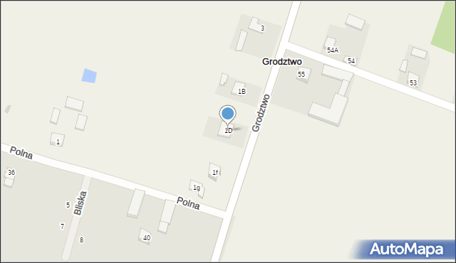 Grodztwo, Grodztwo, 1D, mapa Grodztwo