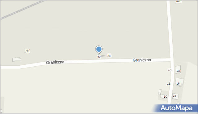 Grójec, Graniczna, 52, mapa Grójec