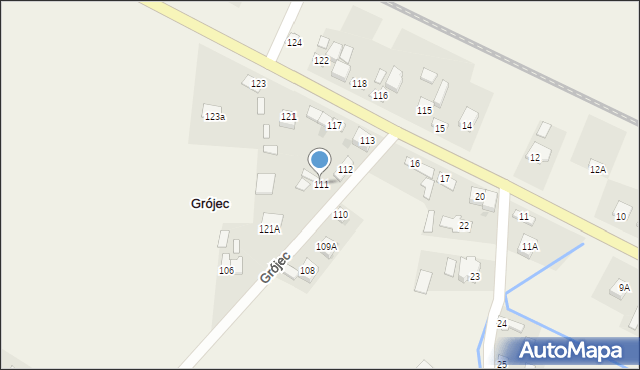 Grójec, Grójec, 111, mapa Grójec