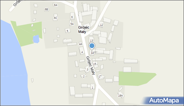 Grójec Mały, Grójec Mały, 14, mapa Grójec Mały