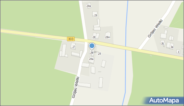 Grójec Wielki, Grójec Wielki, 26, mapa Grójec Wielki