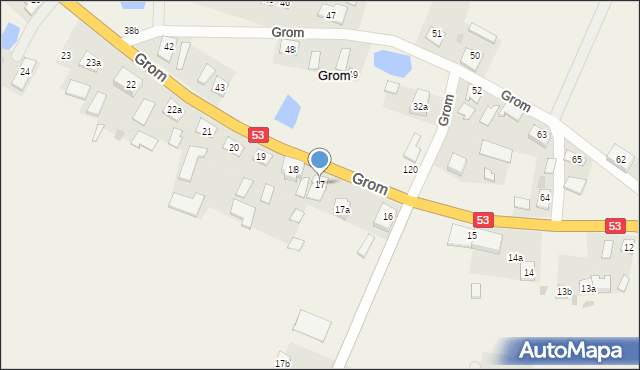 Grom, Grom, 17, mapa Grom
