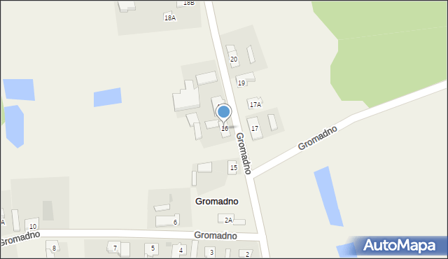 Gromadno, Gromadno, 16, mapa Gromadno