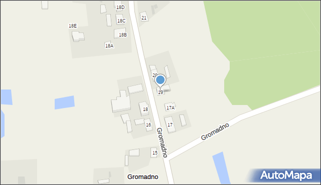 Gromadno, Gromadno, 19, mapa Gromadno