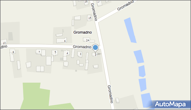 Gromadno, Gromadno, 2, mapa Gromadno