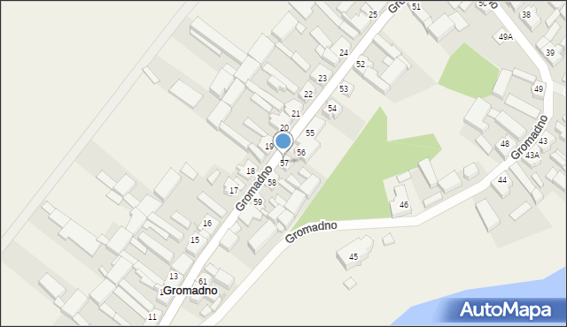 Gromadno, Gromadno, 57, mapa Gromadno