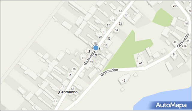 Gromadno, Gromadno, 58, mapa Gromadno