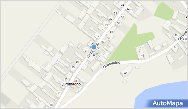 Gromadno, Gromadno, 59, mapa Gromadno