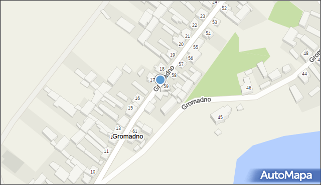 Gromadno, Gromadno, 60, mapa Gromadno