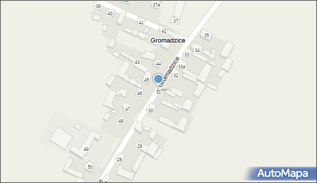 Gromadzice, Gromadzice, 31, mapa Gromadzice