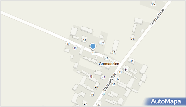 Gromadzice, Gromadzice, 41, mapa Gromadzice