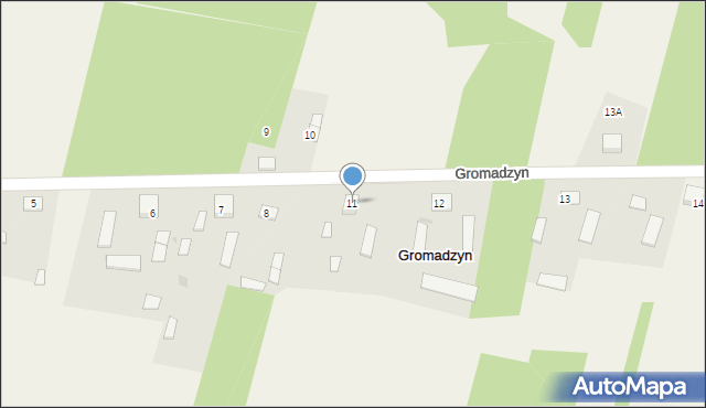 Gromadzyn, Gromadzyn, 11, mapa Gromadzyn