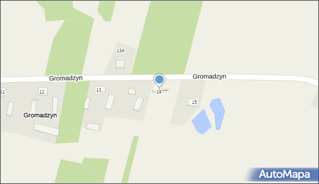 Gromadzyn, Gromadzyn, 14, mapa Gromadzyn