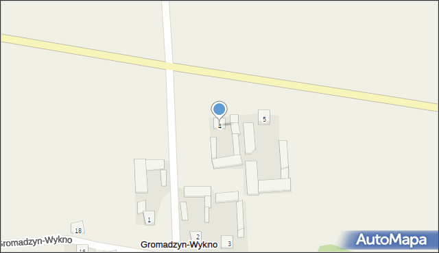 Gromadzyn-Wykno, Gromadzyn-Wykno, 4, mapa Gromadzyn-Wykno