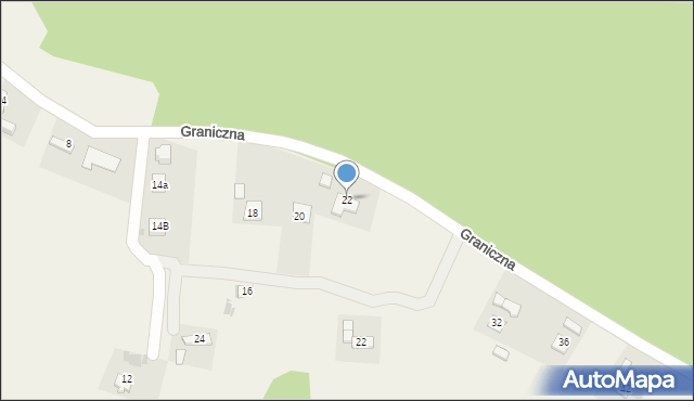 Gromnik, Graniczna, 22, mapa Gromnik