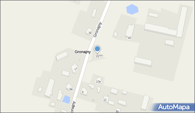 Gronajny, Gronajny, 11, mapa Gronajny