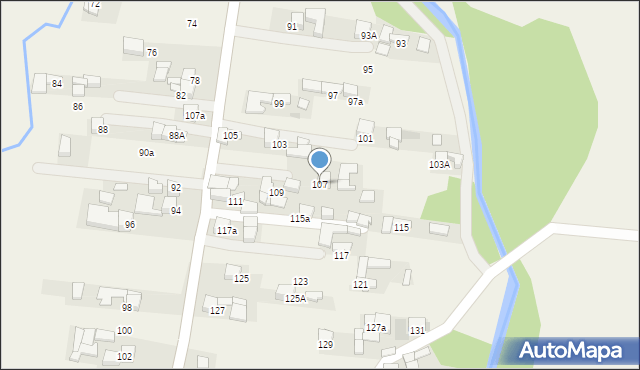 Gronków, Gronków, 107, mapa Gronków