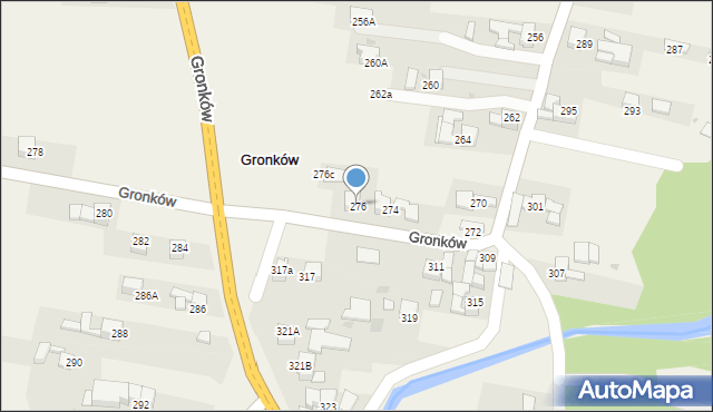 Gronków, Gronków, 276, mapa Gronków