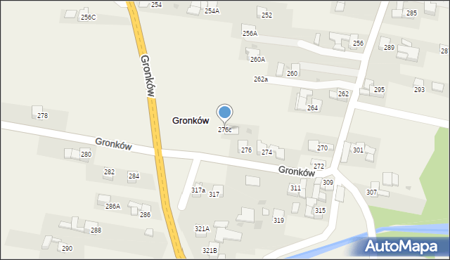 Gronków, Gronków, 276c, mapa Gronków