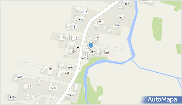 Gronków, Gronków, 407, mapa Gronków