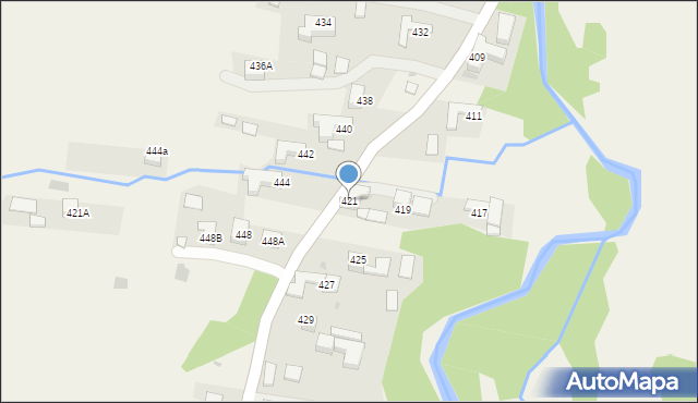 Gronków, Gronków, 421, mapa Gronków