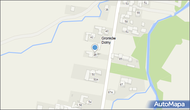 Gronków, Gronków, 46, mapa Gronków