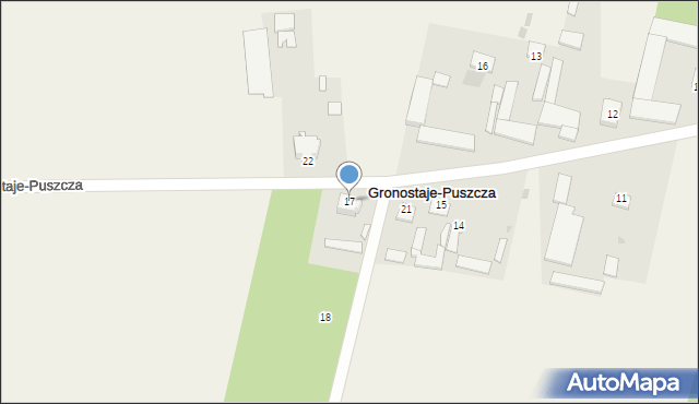 Gronostaje-Puszcza, Gronostaje-Puszcza, 17, mapa Gronostaje-Puszcza
