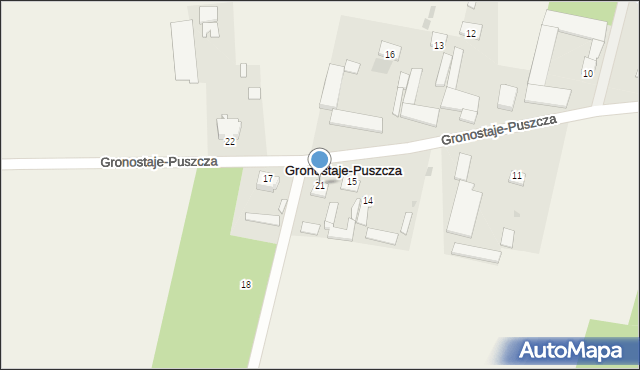 Gronostaje-Puszcza, Gronostaje-Puszcza, 21, mapa Gronostaje-Puszcza